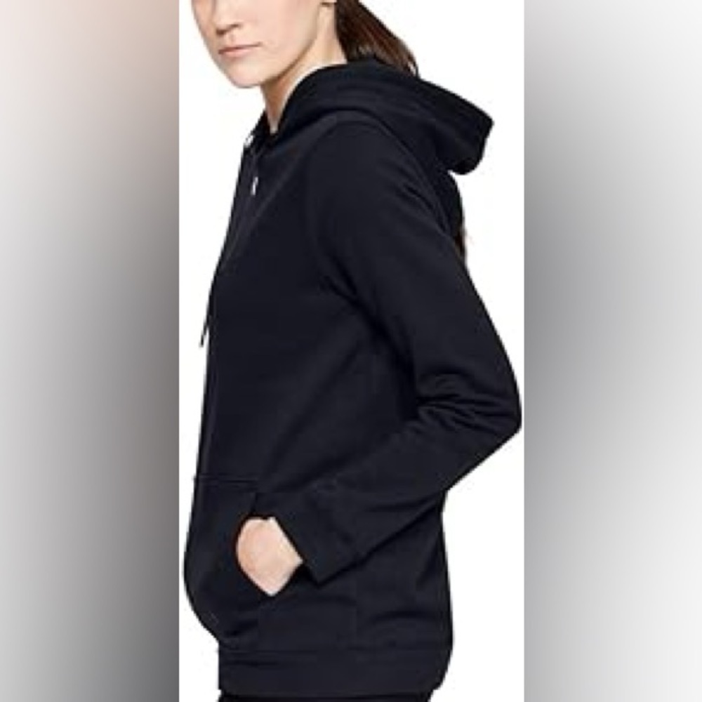 Under Armour Women's Hustle Hoodie Black | White LG - Picture 8 of 12